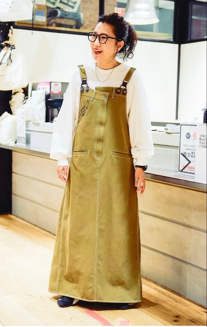 新品　ニコアンド　ミサコレサスワンピース L