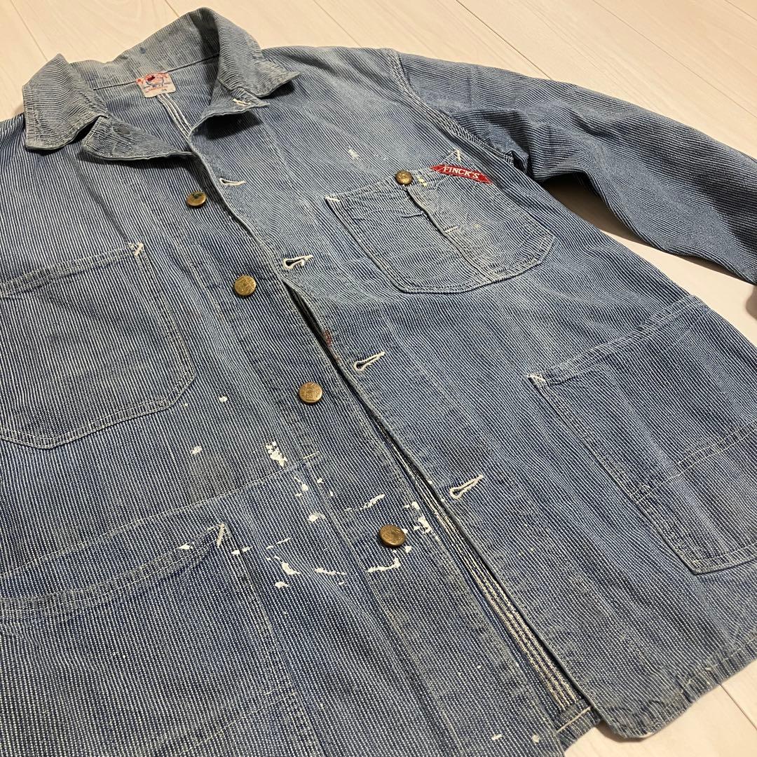 幻 レアピース ピンストライプ FINCK'S カバーオール 40's〜50's