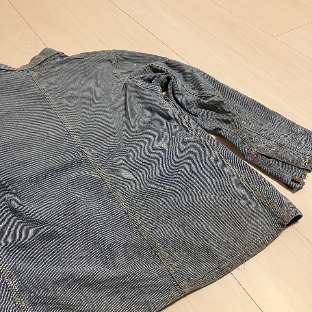 幻 レアピース ピンストライプ FINCK'S カバーオール 40's〜50's