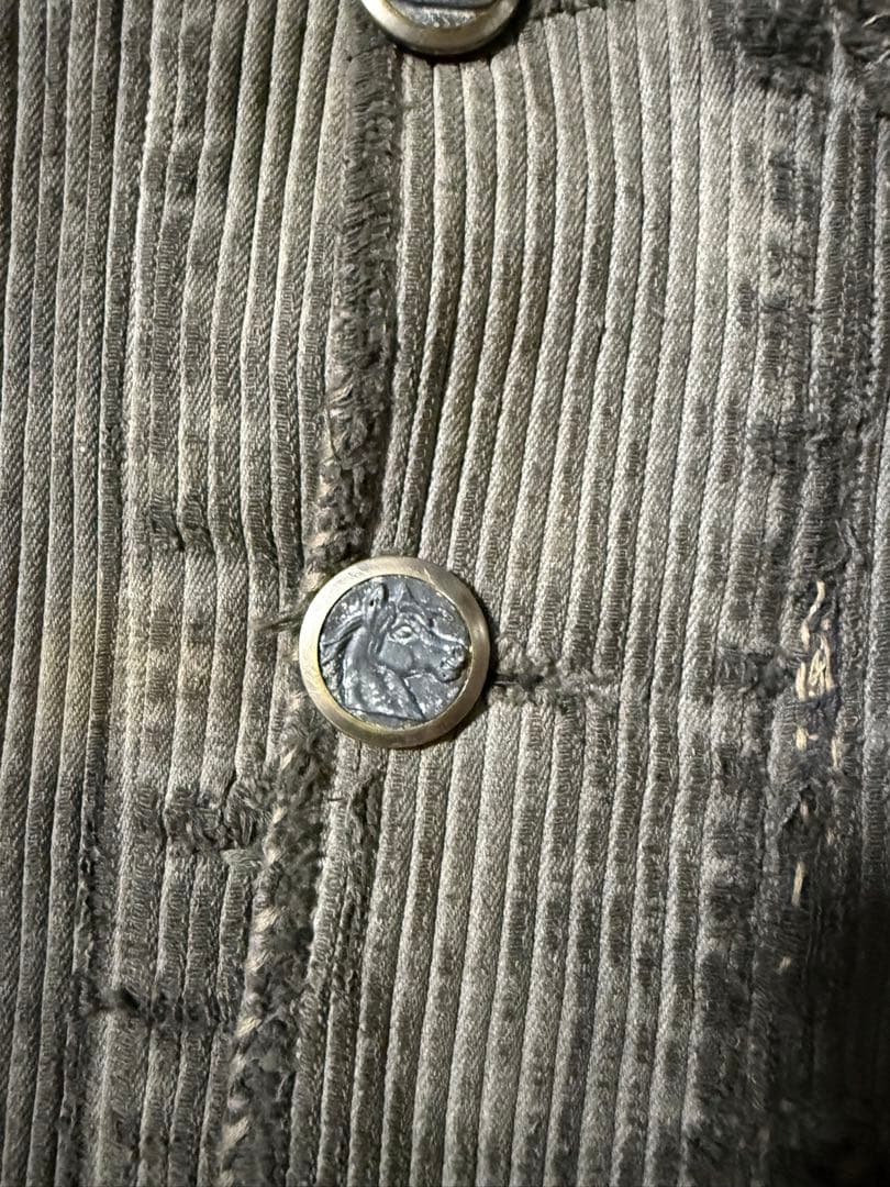 40s フレンチ ビンテージ　コットンピケ ハンティングジャケット フランス