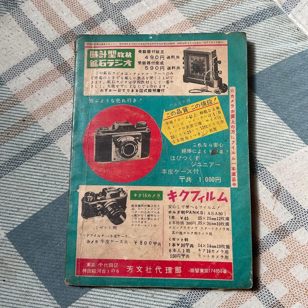 昭和34年~昭和36年頃の少年漫画、3冊セット。【1つだけ破れがあります。】