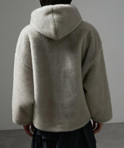 SALON ジャケット adam et rope'グラデーションファーブルゾン