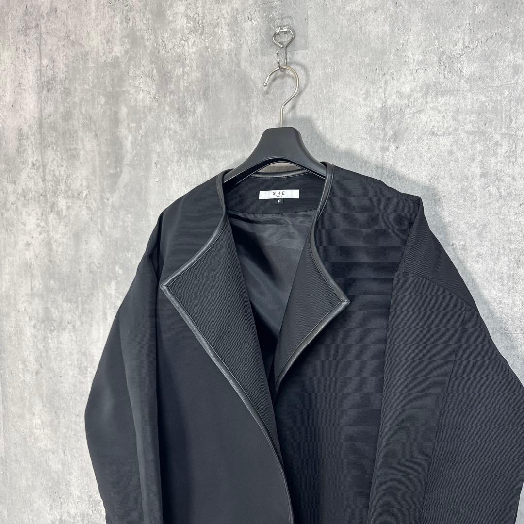 SHE TOKYO 日本製 ノーカラージャケット