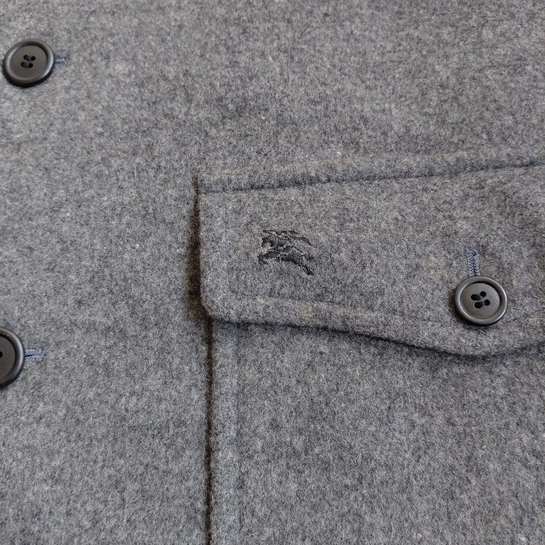 BURBERRY　ウールコート　ノバチェック　グレー　ホースロゴ　メンズ