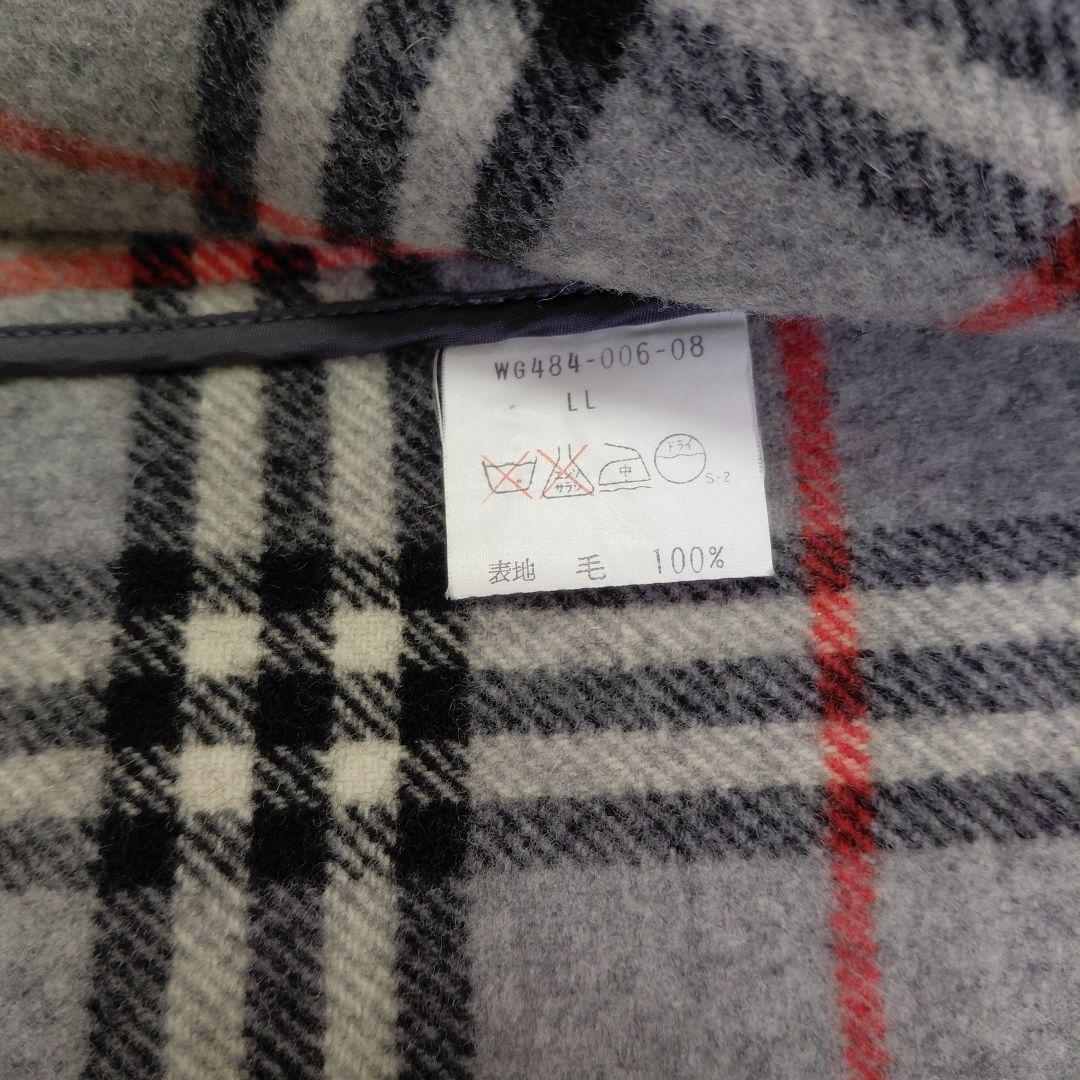 BURBERRY　ウールコート　ノバチェック　グレー　ホースロゴ　メンズ