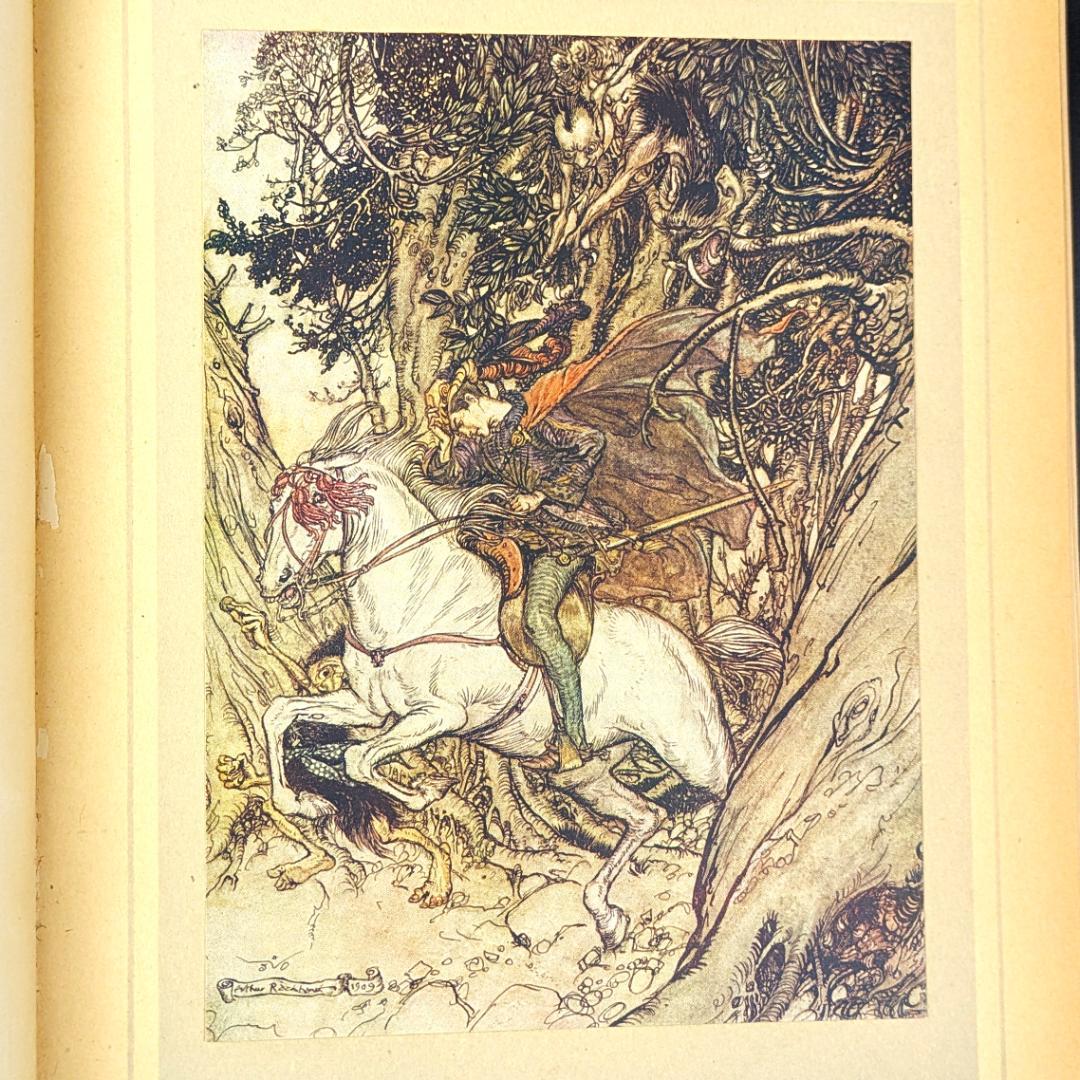 希少な初版 アーサー・ラッカム挿画本『ウンディーネ』1909年 全図15枚揃い