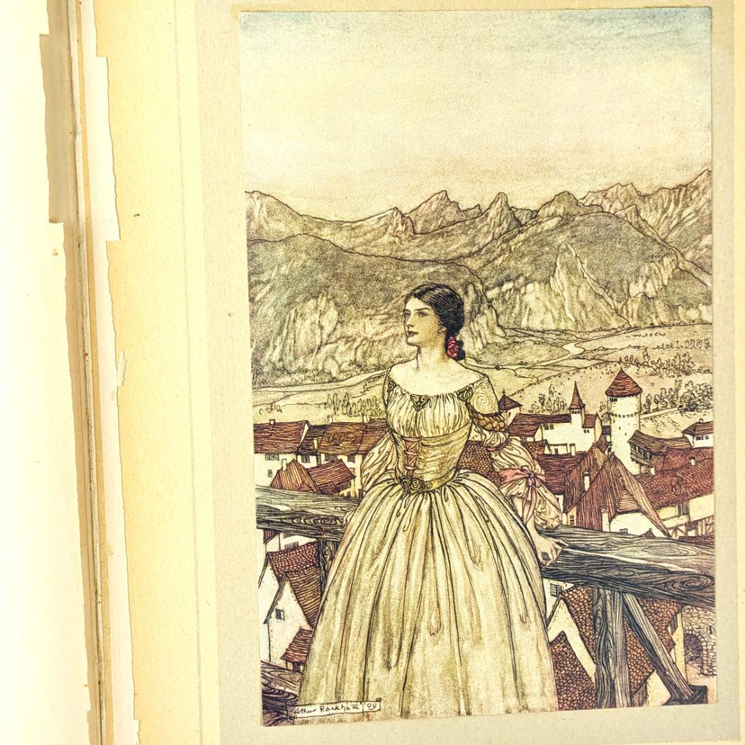 希少な初版 アーサー・ラッカム挿画本『ウンディーネ』1909年 全図15枚揃い