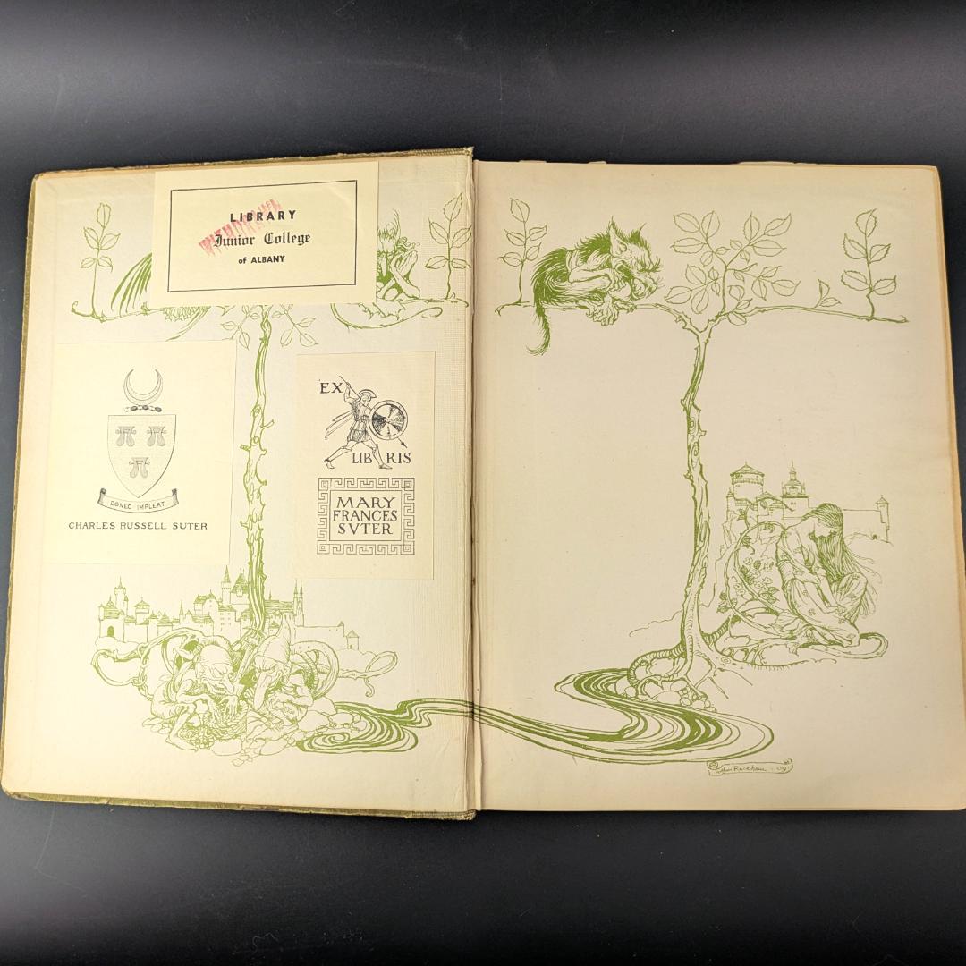 希少な初版 アーサー・ラッカム挿画本『ウンディーネ』1909年 全図15枚揃い