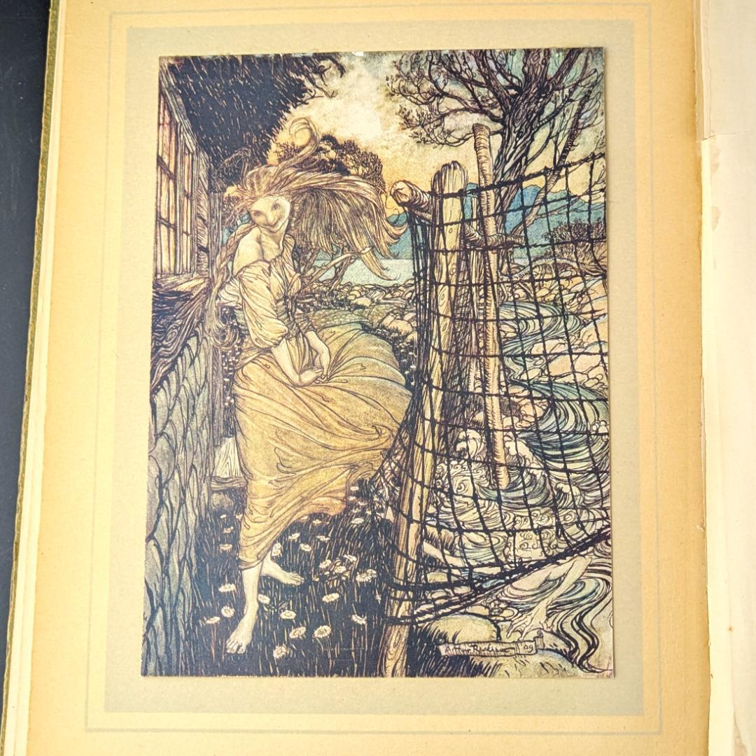 希少な初版 アーサー・ラッカム挿画本『ウンディーネ』1909年 全図15枚揃い