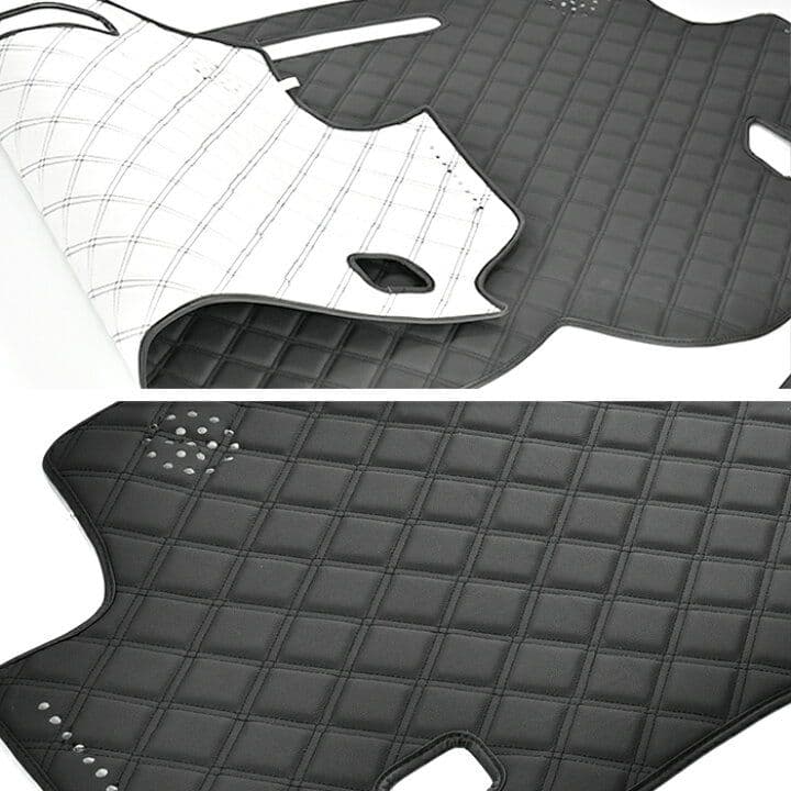 20系 アルファード ヴェルファイア ダッシュボードマットPVCレザー 黒レザー