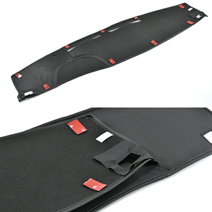 20系 アルファード ヴェルファイア ダッシュボードマットPVCレザー 黒レザー