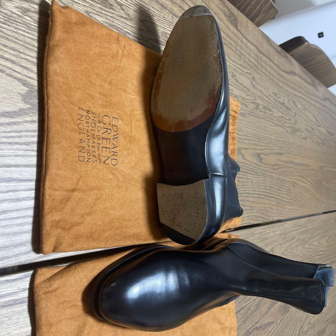 EDWARD GREEN ブラック サイドゴアブーツ