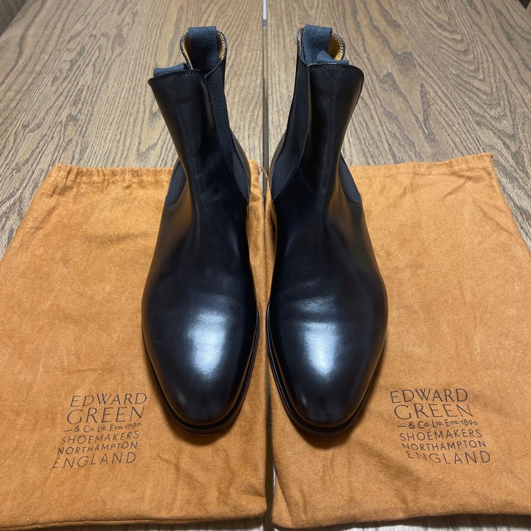 EDWARD GREEN ブラック サイドゴアブーツ