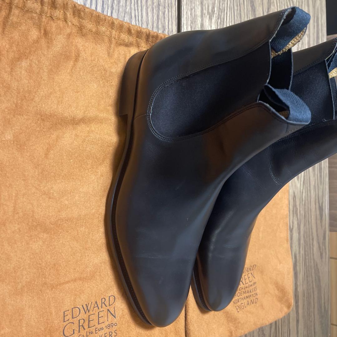 EDWARD GREEN ブラック サイドゴアブーツ