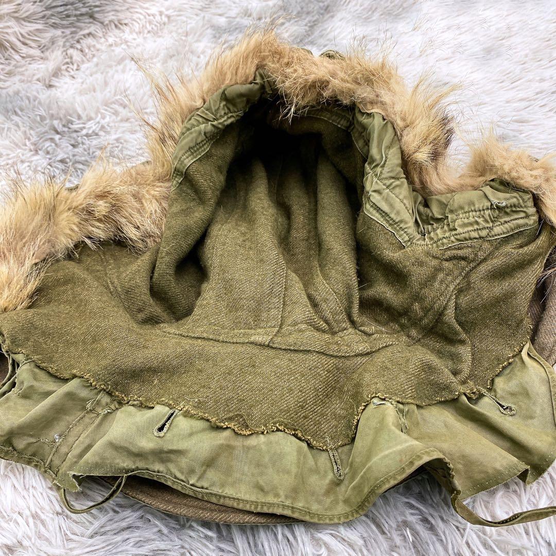 50s 米海兵隊 実物 M51 フィッシュテール コヨーテファーフード USMC