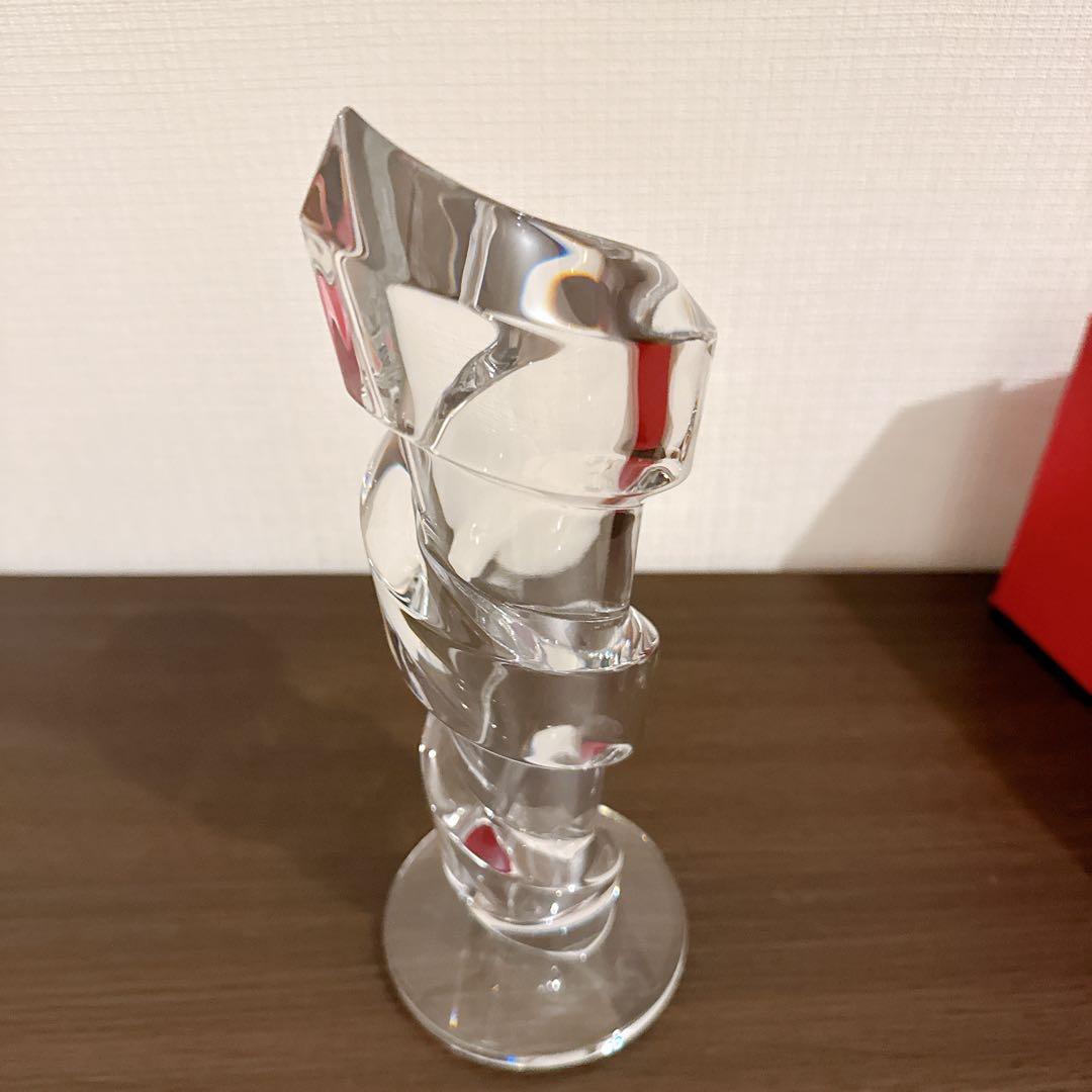 Baccarat スパイラル フラワー ベース 花瓶