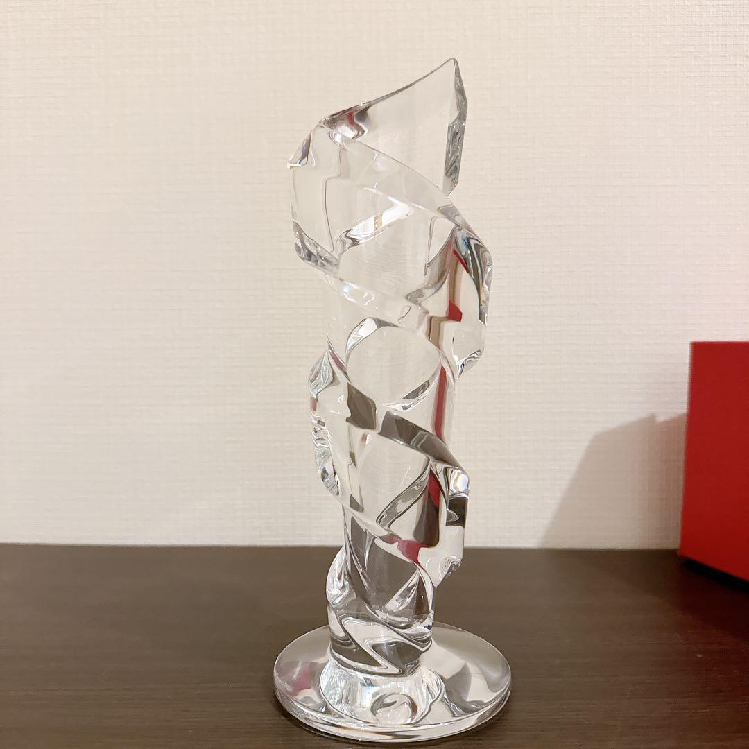 Baccarat スパイラル フラワー ベース 花瓶
