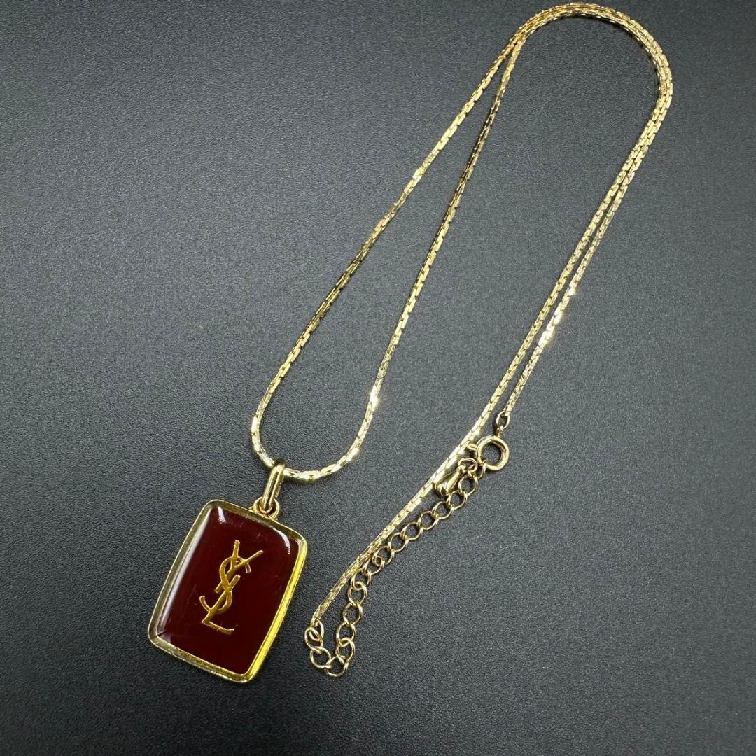 イヴサンローラン ネックレス ペンダント ゴールド ロゴ YSL r8121