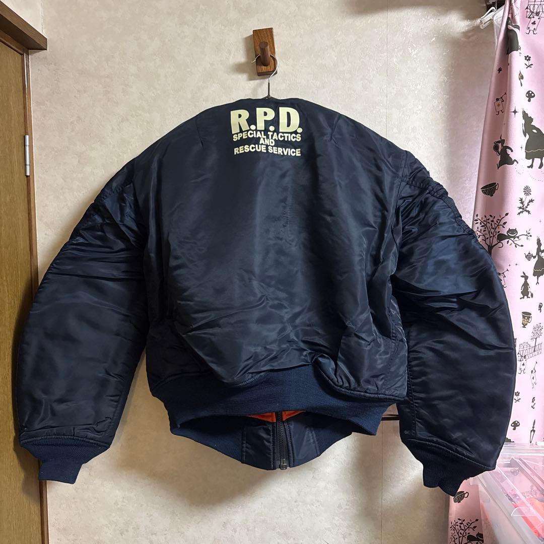 バイオハザード MA-1ジャケット ネイビー　東京ファントム