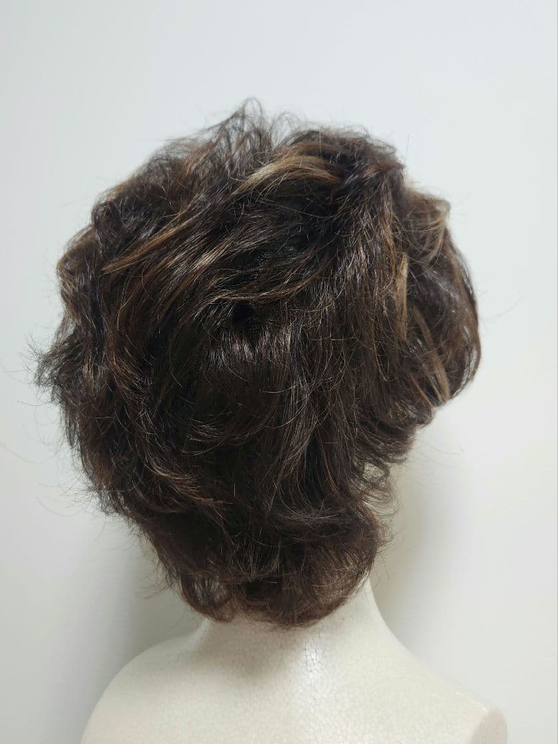 ★KNT★総手縫いウイッグ★ピンなし被るだけ