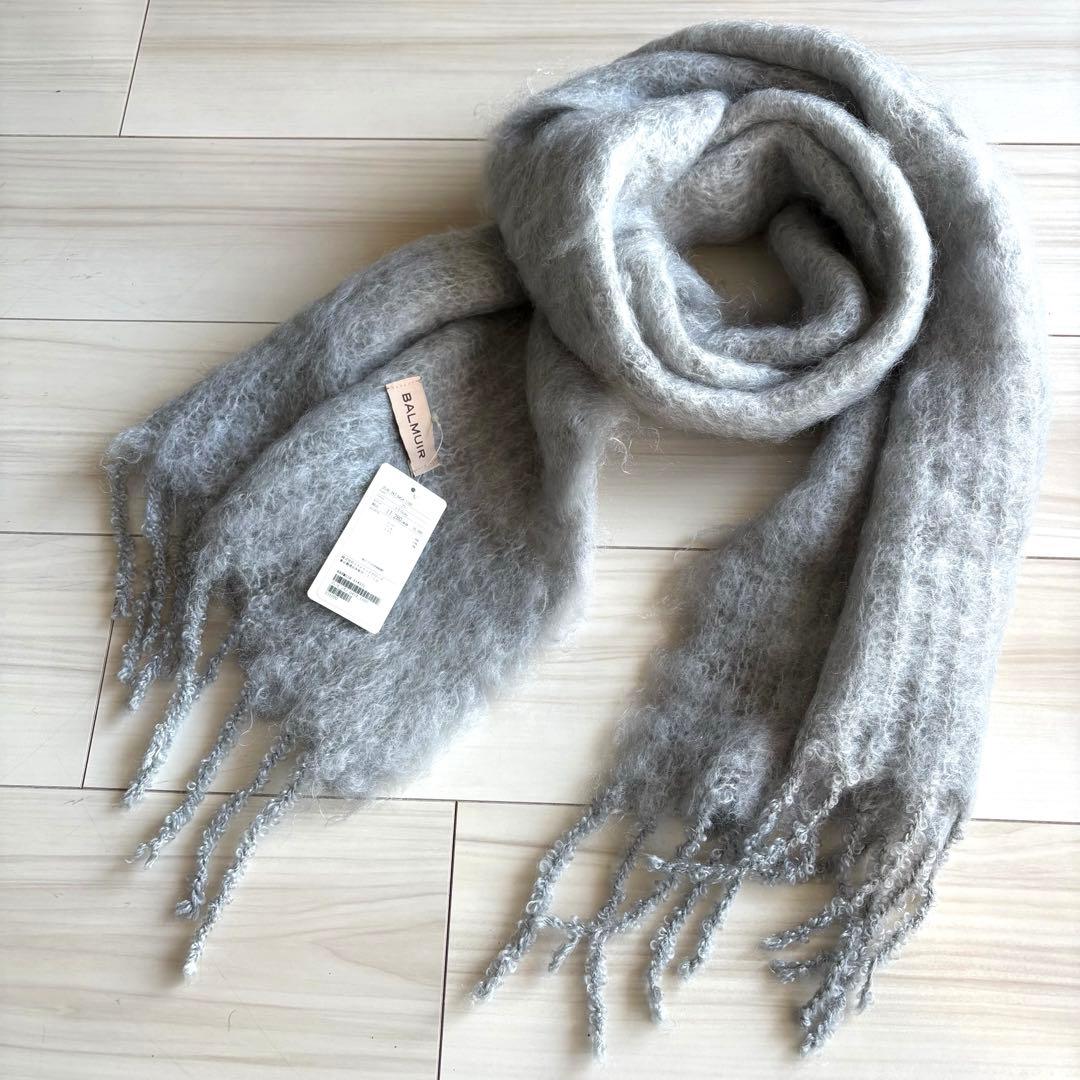 【新品タグ付】BALMUIR ストール　大判　モヘヤ　バルミュール　マフラー