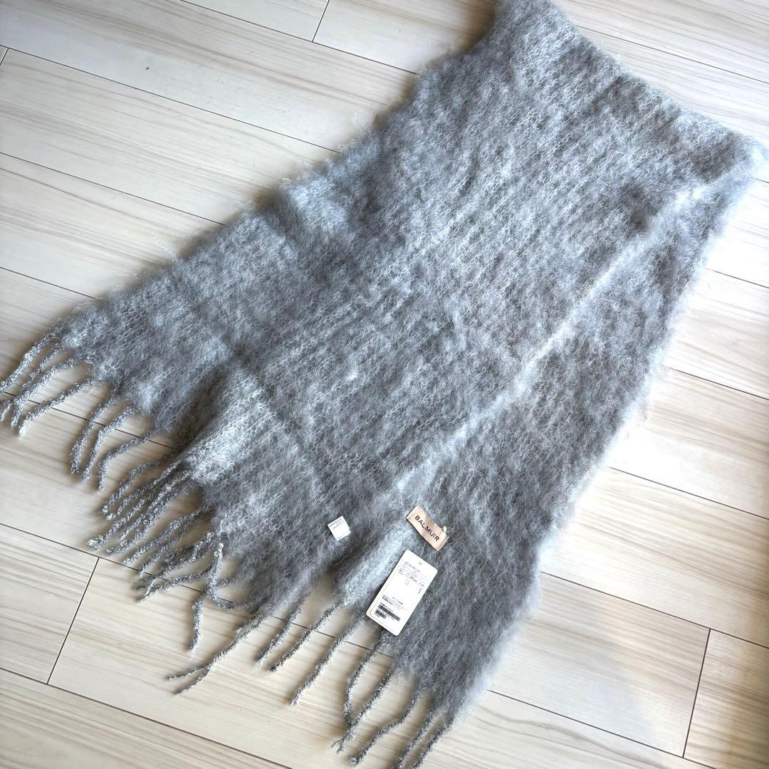 【新品タグ付】BALMUIR ストール　大判　モヘヤ　バルミュール　マフラー