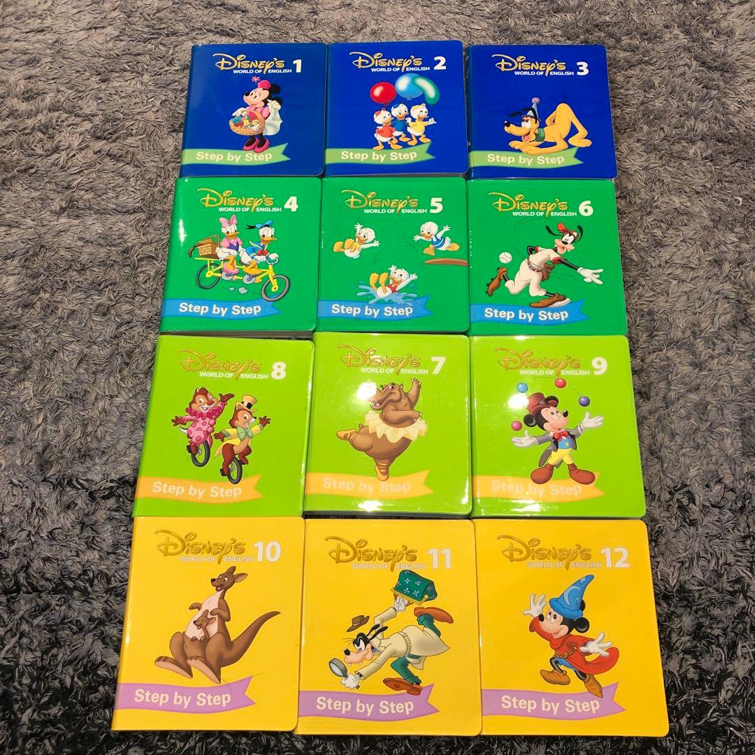 美品　ディズニー　ワールドファミリー　DVD step by step DWE