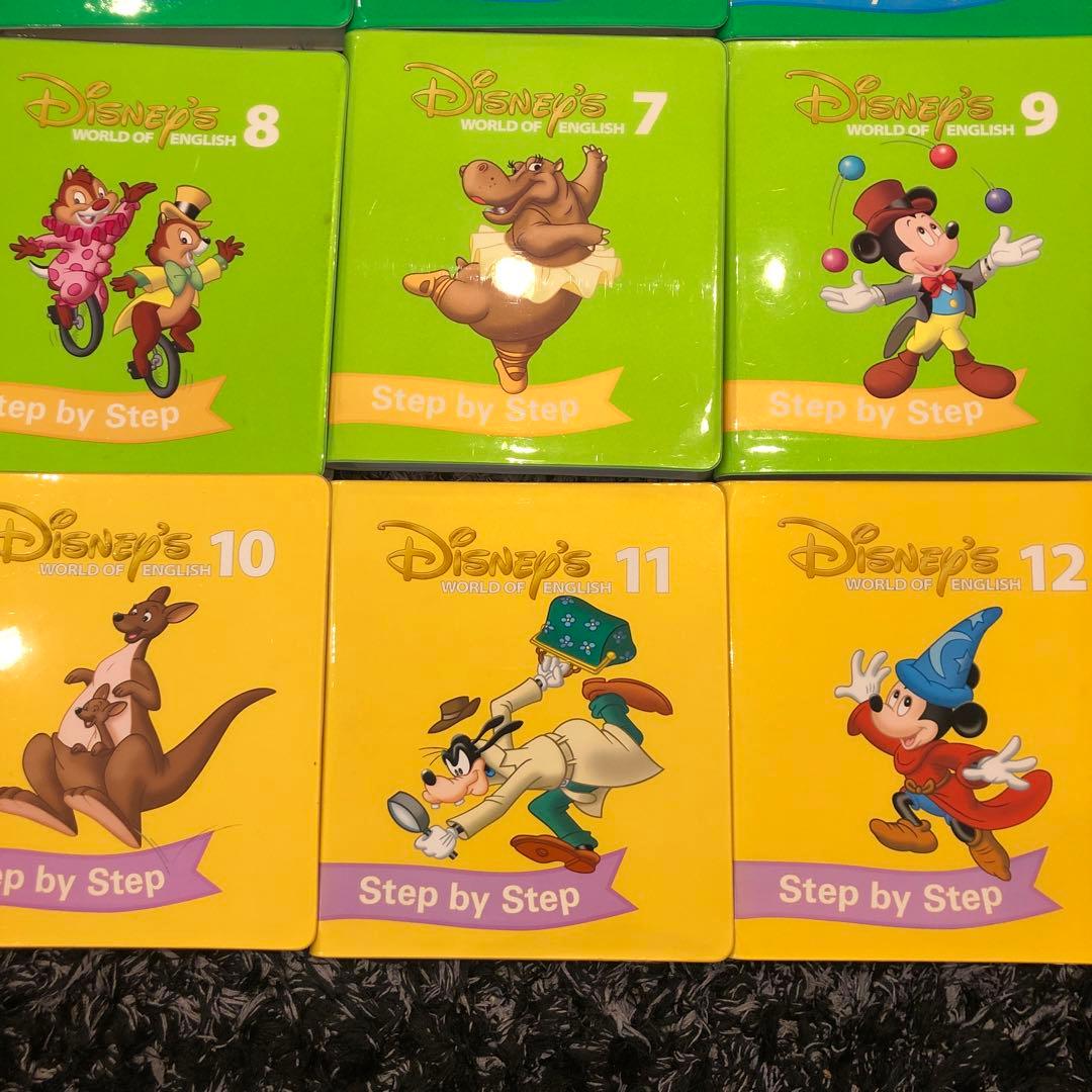 美品　ディズニー　ワールドファミリー　DVD step by step DWE