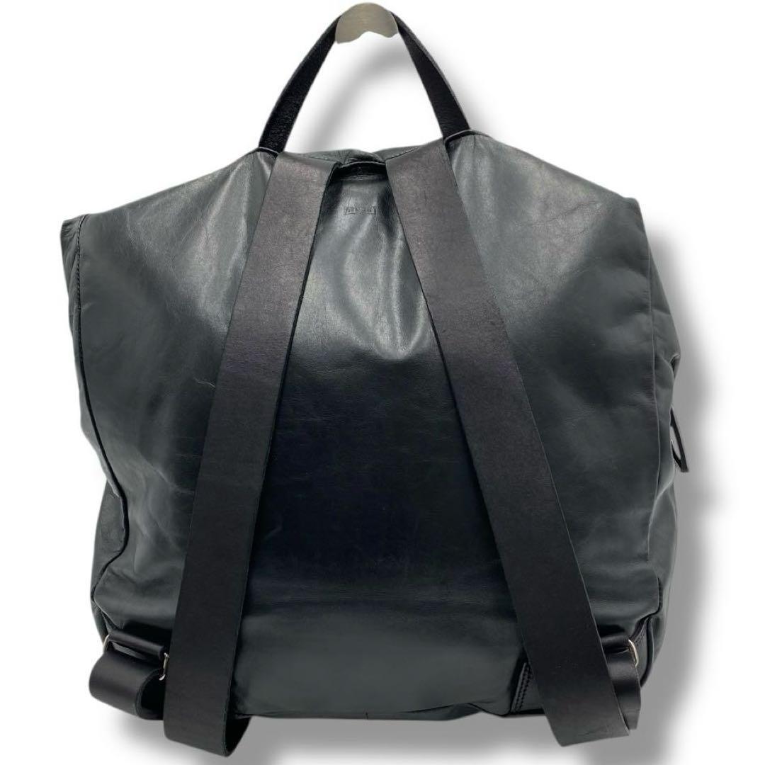 美品 m0851 ANILINE FOLDED CORNER リュック バッグ