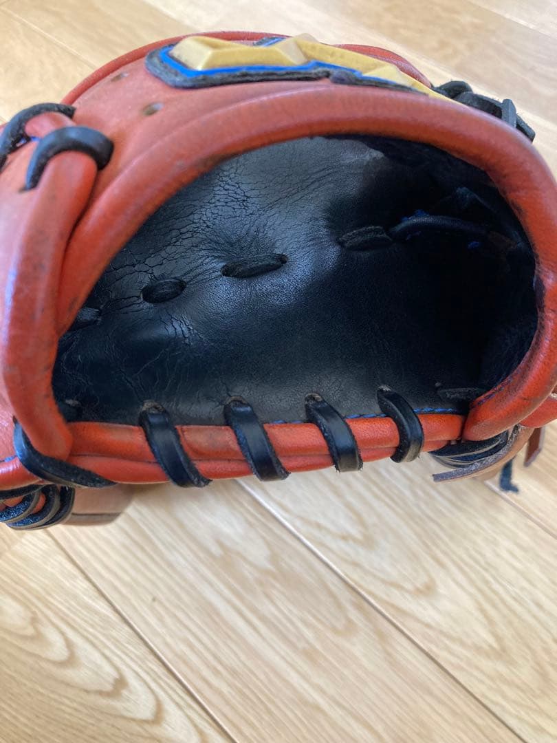 ハタケヤマ 軟式グローブ オレンジ