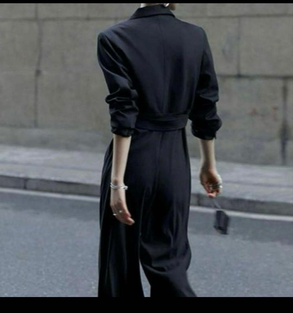 r*a様 アナザーエス　オールインワン ロング丈 ワイドパンツ ドレス　M ブラ