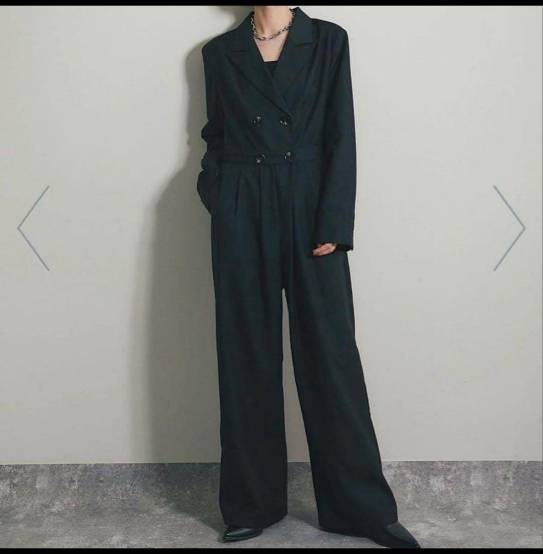 r*a様 アナザーエス　オールインワン ロング丈 ワイドパンツ ドレス　M ブラ