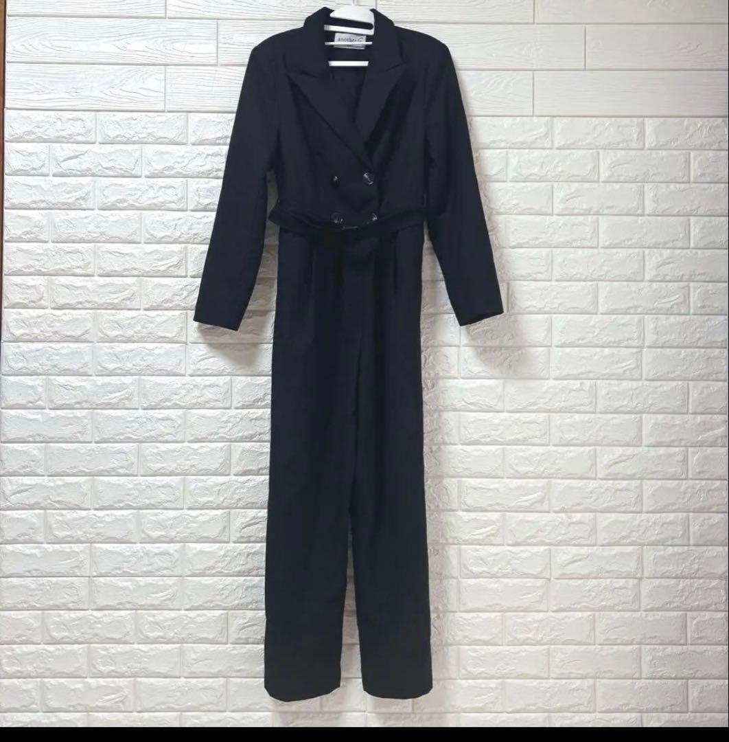 r*a様 アナザーエス　オールインワン ロング丈 ワイドパンツ ドレス　M ブラ