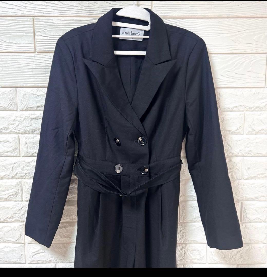 r*a様 アナザーエス　オールインワン ロング丈 ワイドパンツ ドレス　M ブラ