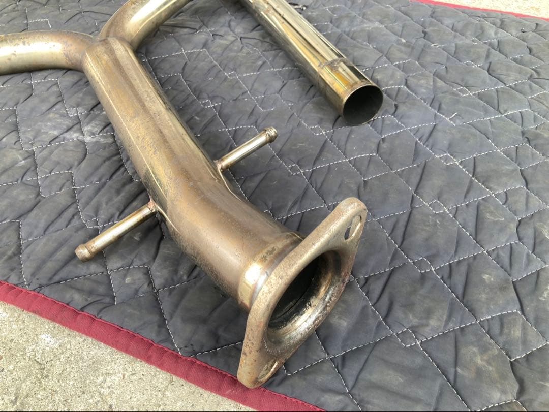 マークX130ステンレスリアストレートマフラー中古