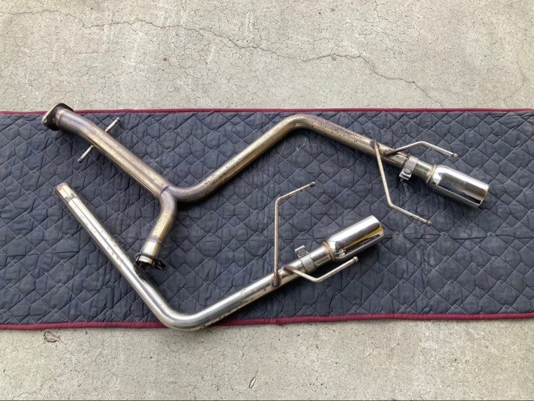 マークX130ステンレスリアストレートマフラー中古