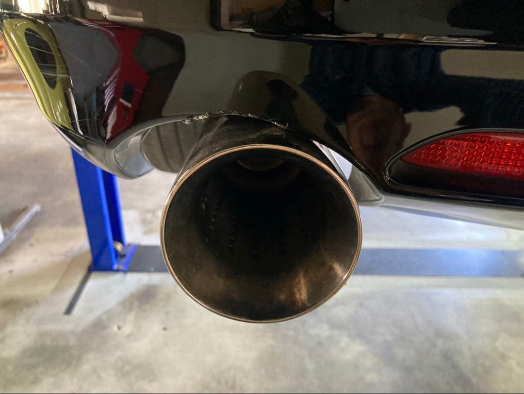 マークX130ステンレスリアストレートマフラー中古