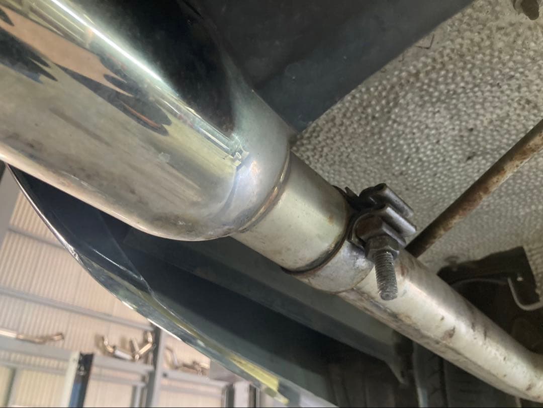 マークX130ステンレスリアストレートマフラー中古