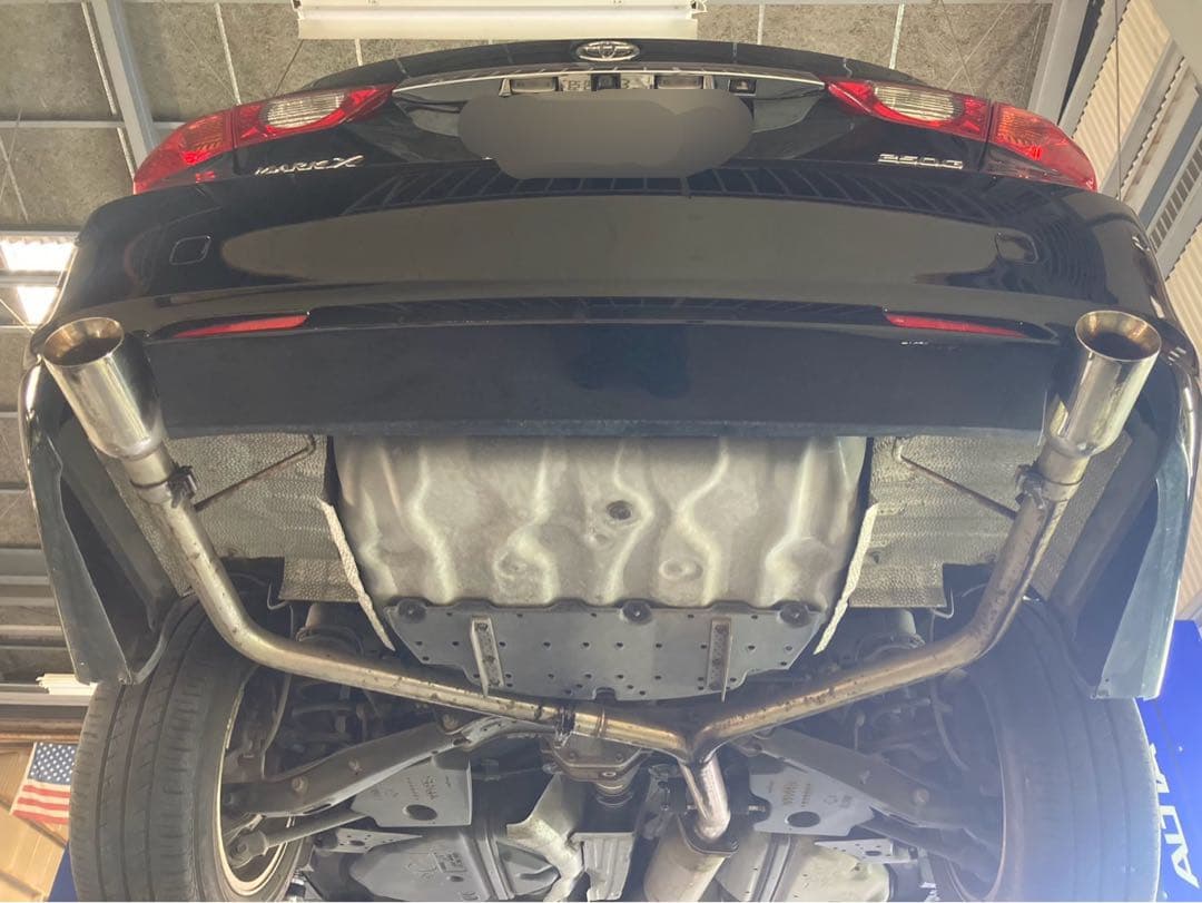 マークX130ステンレスリアストレートマフラー中古