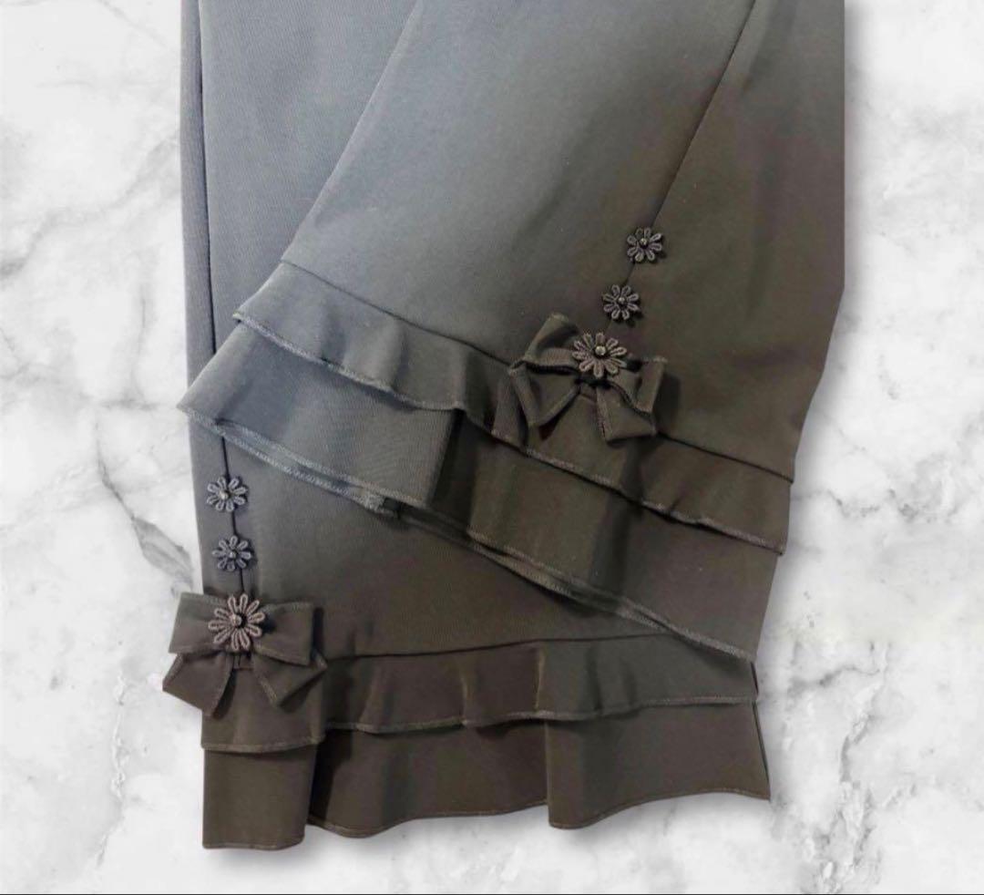 '25AWスーパービューティー　春に✨裾レースハイテンションパンツ　44