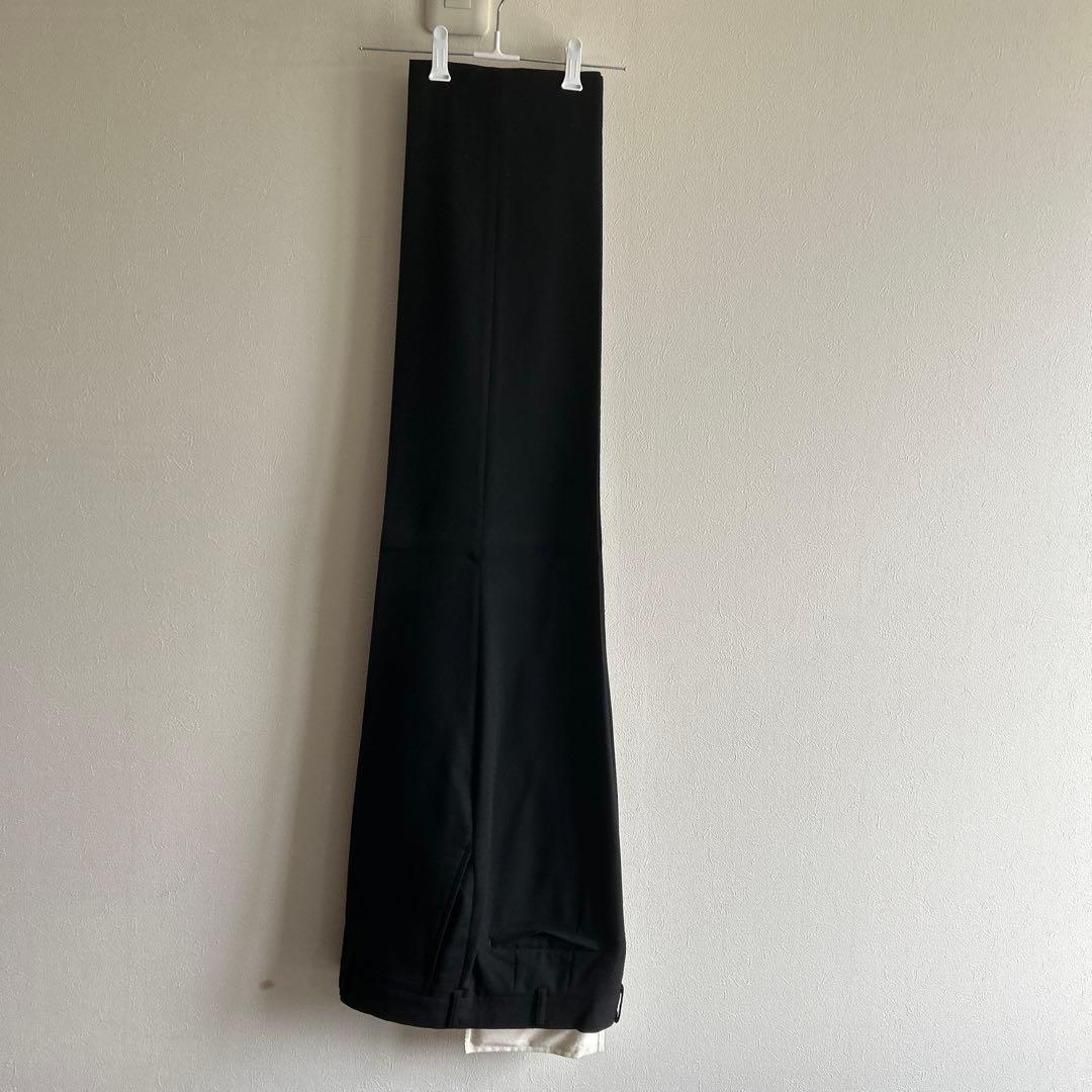 ブラック シングルブレスト スーツジャケット