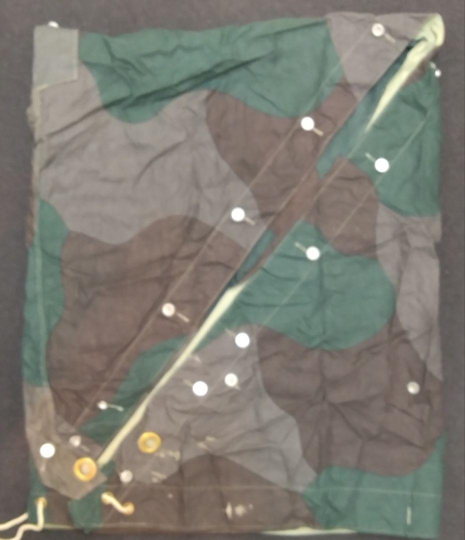 USED スウェーデン軍テントシート 1枚 軍幕 　 ポンチョ カモ