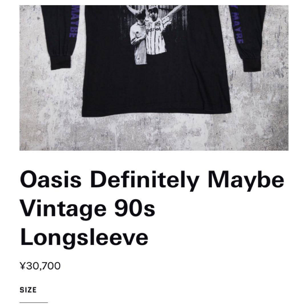 Oasis 『Definitely Maybe』UKブートネタ 受注限定Tシャツ