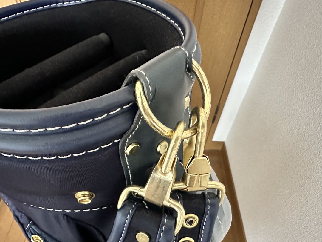  考英舎　ネイビー キャディバッグ