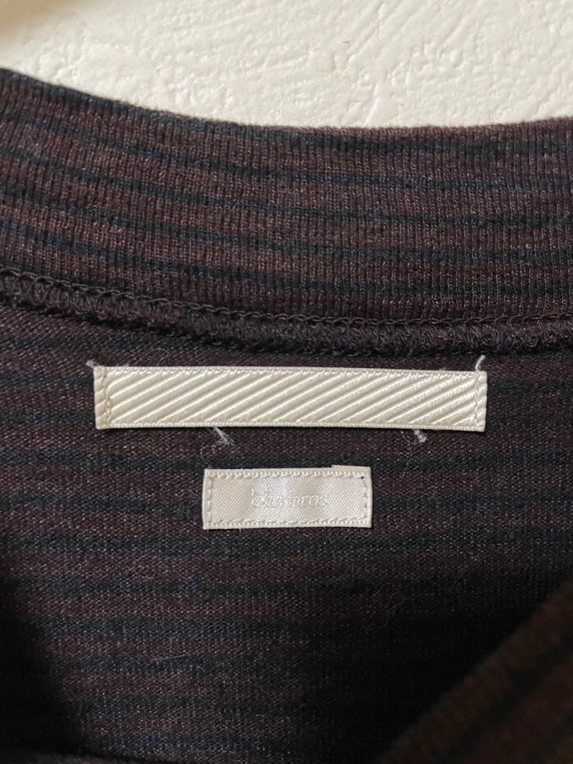 【美品】blurhms ブラームス｜ボーダー クルーネック Tシャツ 長袖ロング