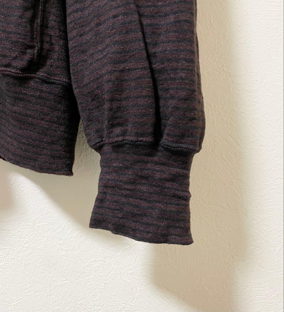 【美品】blurhms ブラームス｜ボーダー クルーネック Tシャツ 長袖ロング