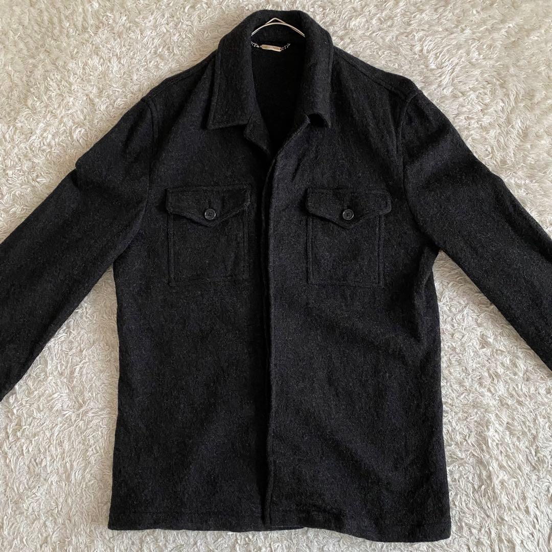 XL相当 ドルチェ&ガッバーナ カバーオール 比翼 ウール グレー イタリア製