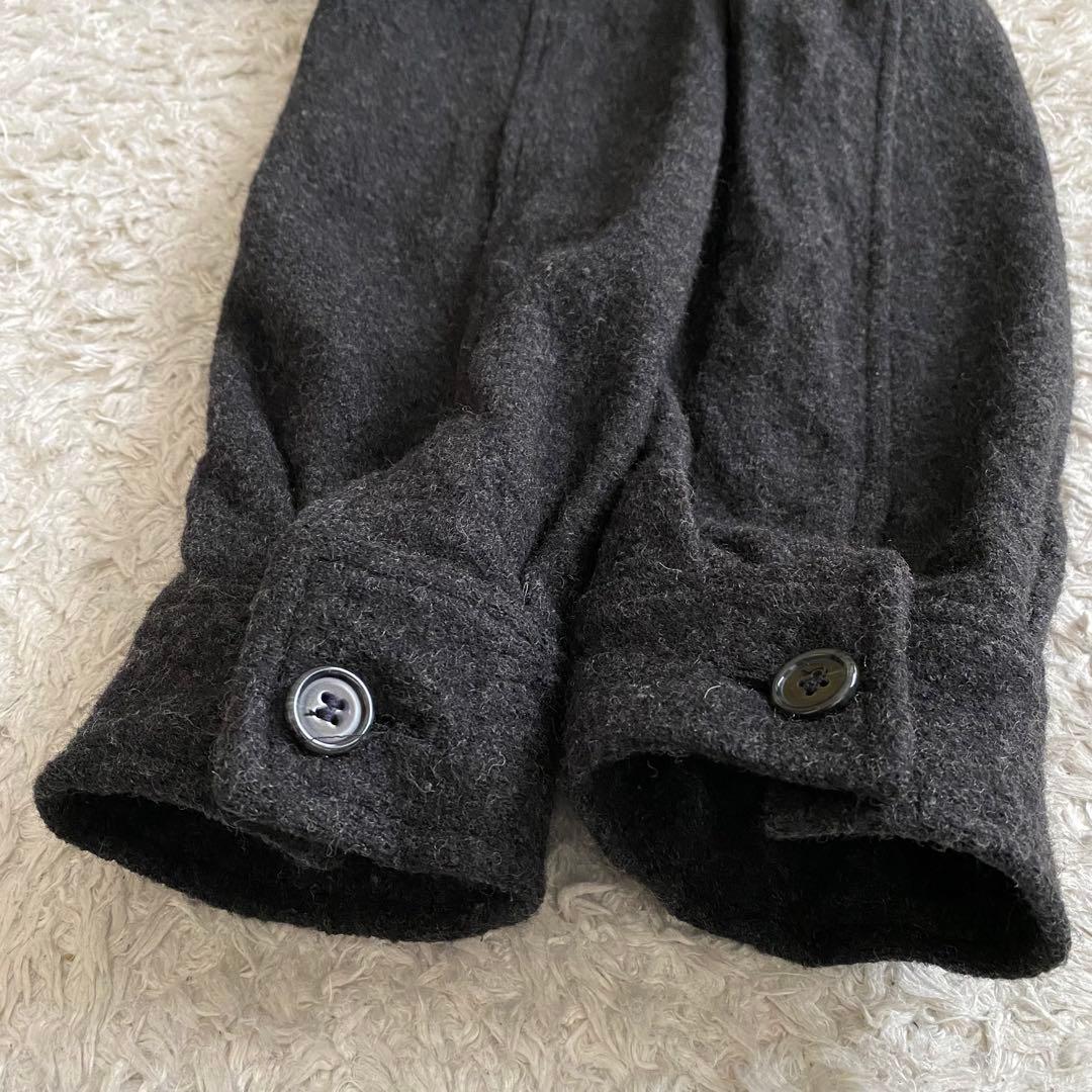 XL相当 ドルチェ&ガッバーナ カバーオール 比翼 ウール グレー イタリア製