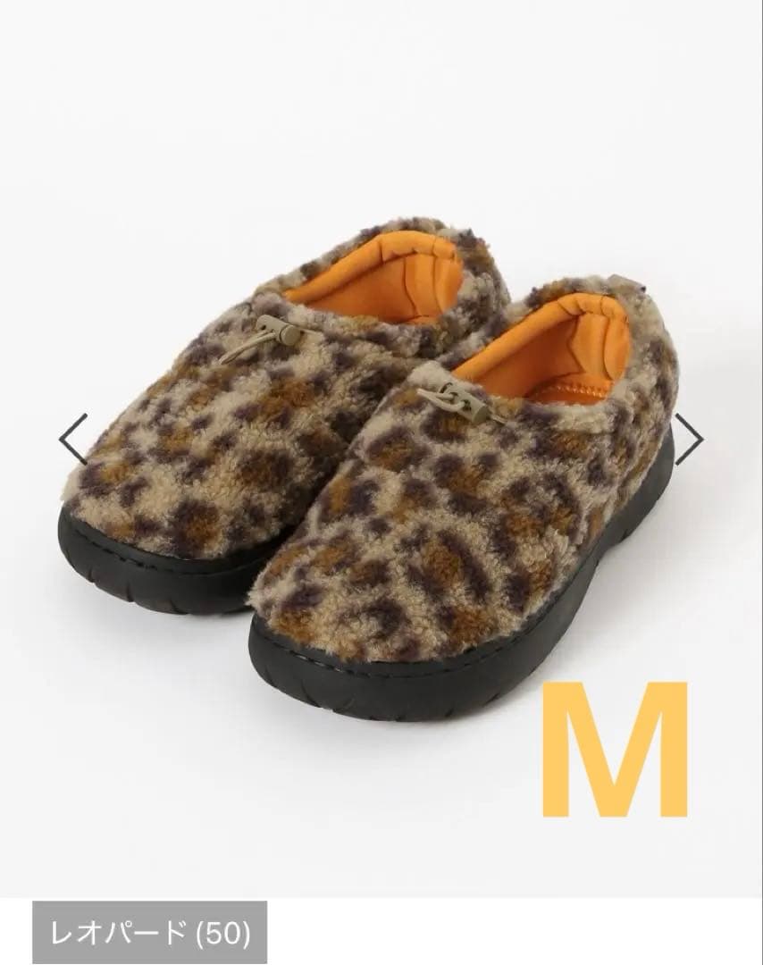 ニコアンド　niko and… オリジナルニコモコモックシューズ レオパードM