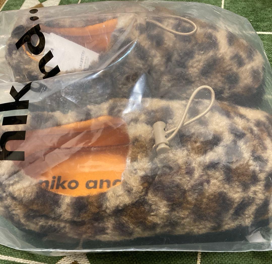 ニコアンド　niko and… オリジナルニコモコモックシューズ レオパードM
